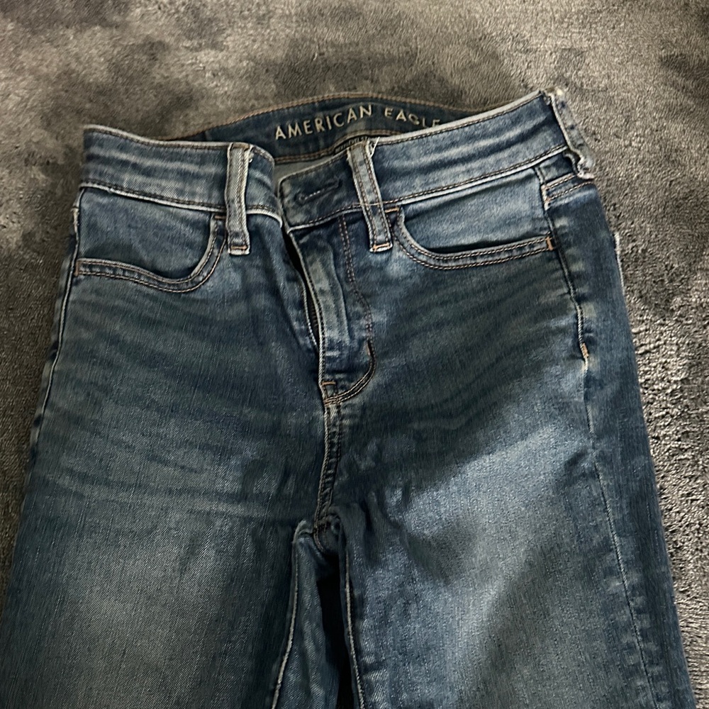 American Eagle Outfitters High Rise Dark Blue Jeans